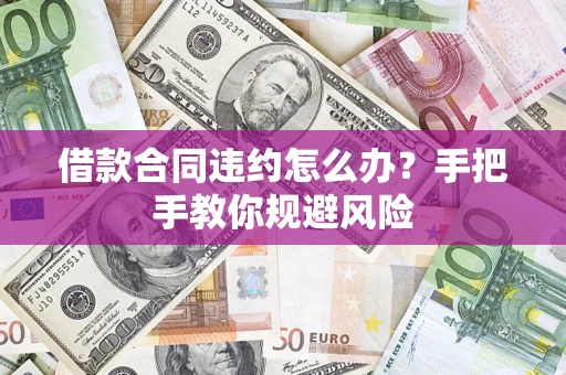 武汉借款合同违约怎么办？手把手教你规避风险