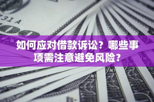 武汉如何应对借款诉讼？哪些事项需注意避免风险？