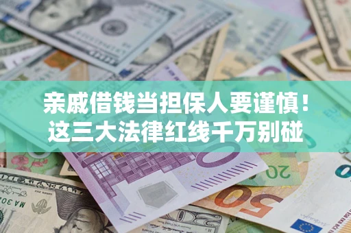 武汉亲戚借钱当担保人要谨慎！这三大法律红线千万别碰