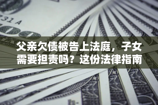 武汉父亲欠债被告上法庭，子女需要担责吗？这份法律指南必须看完