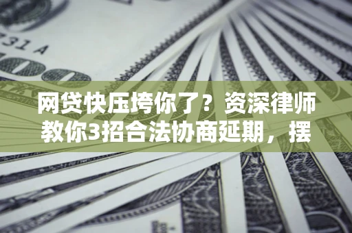武汉网贷快压垮你了？资深律师教你3招合法协商延期，摆脱暴力催收！