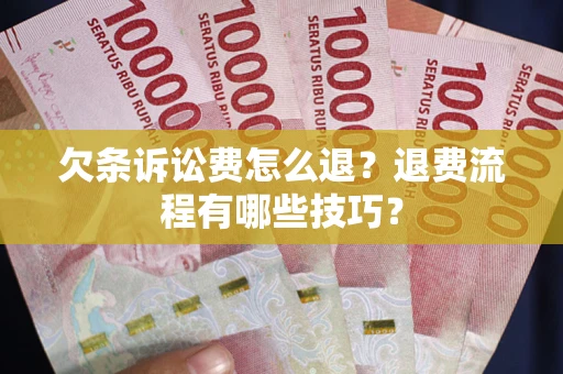 武汉欠条诉讼费怎么退？退费流程有哪些技巧？