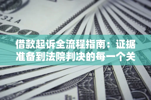 武汉借款起诉全流程指南：证据准备到法院判决的每一个关键步骤