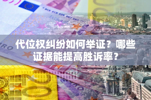 武汉代位权纠纷如何举证？哪些证据能提高胜诉率？