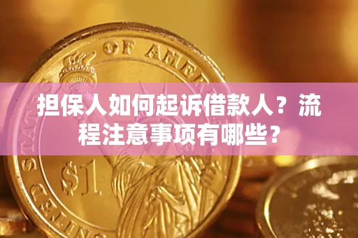 武汉担保人如何起诉借款人？流程注意事项有哪些？